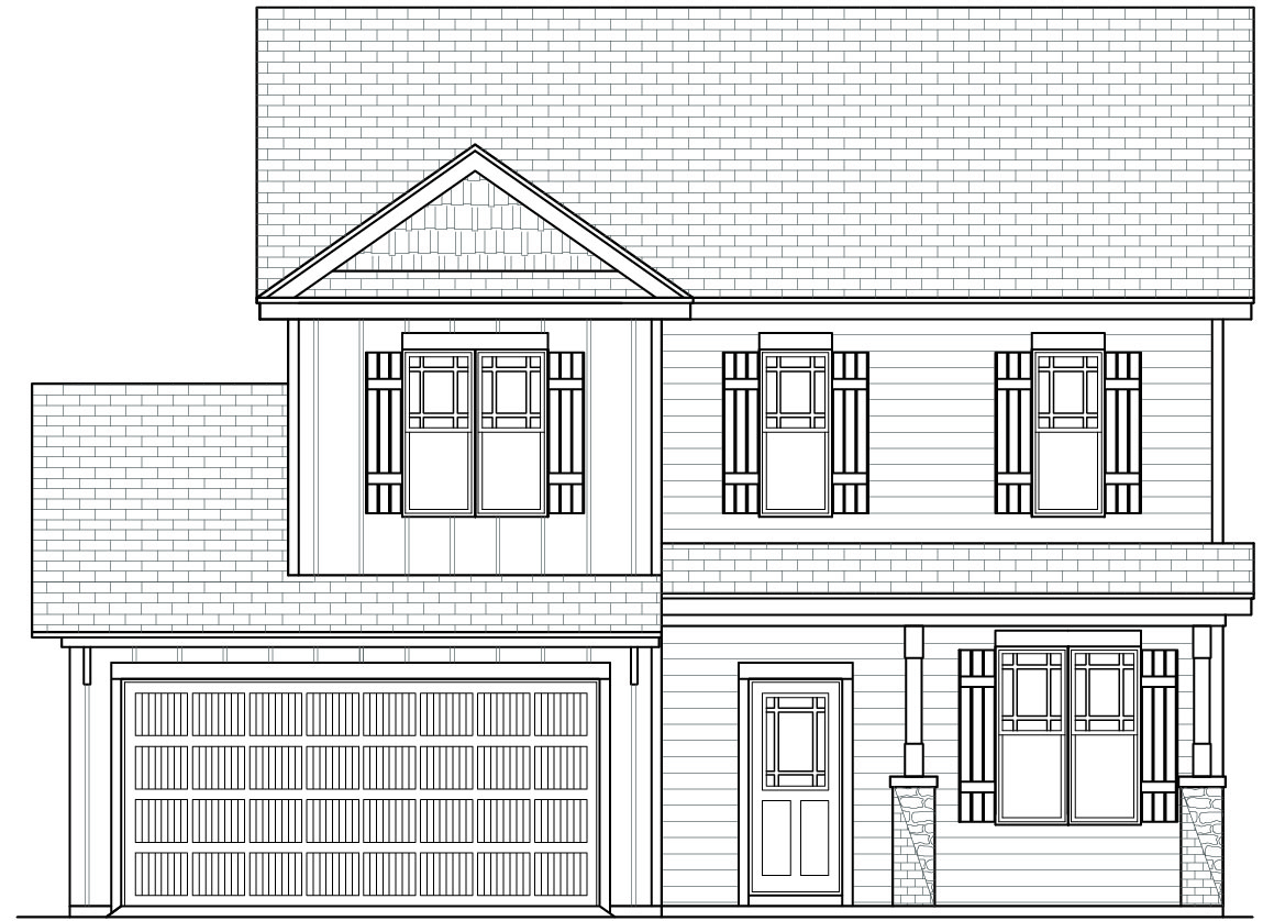 Yosemite 2 Car Floor Plan Built by RiverWILD Homes in Johnston County, NC